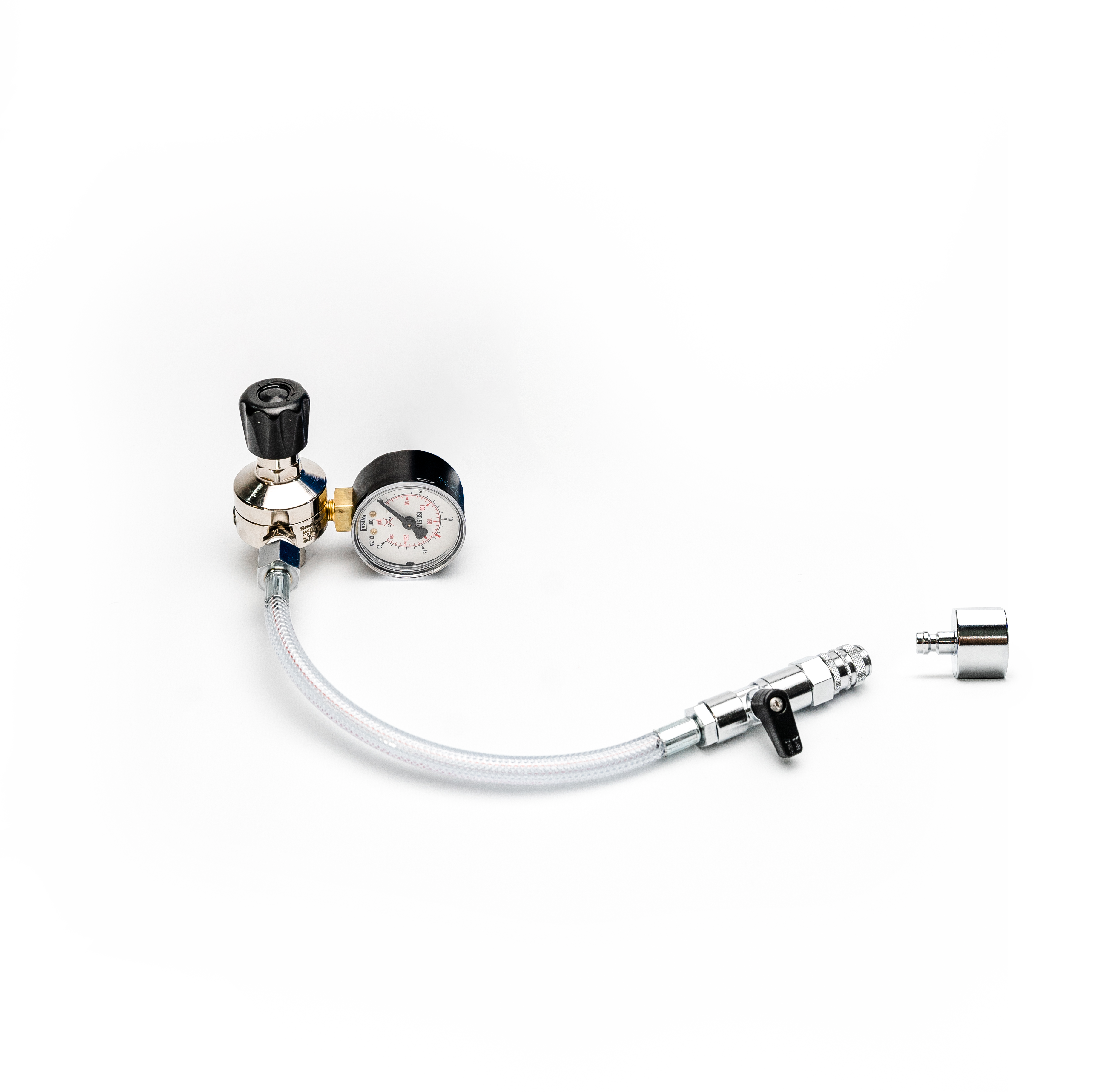 Pressure regulator with adapter